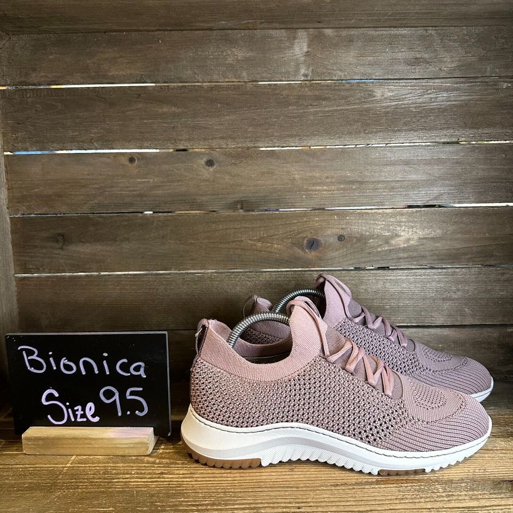 New Womens Bionica Oressa Pink‎ Knit Athletic Gym Sneakers Shoes Size 9.5 M